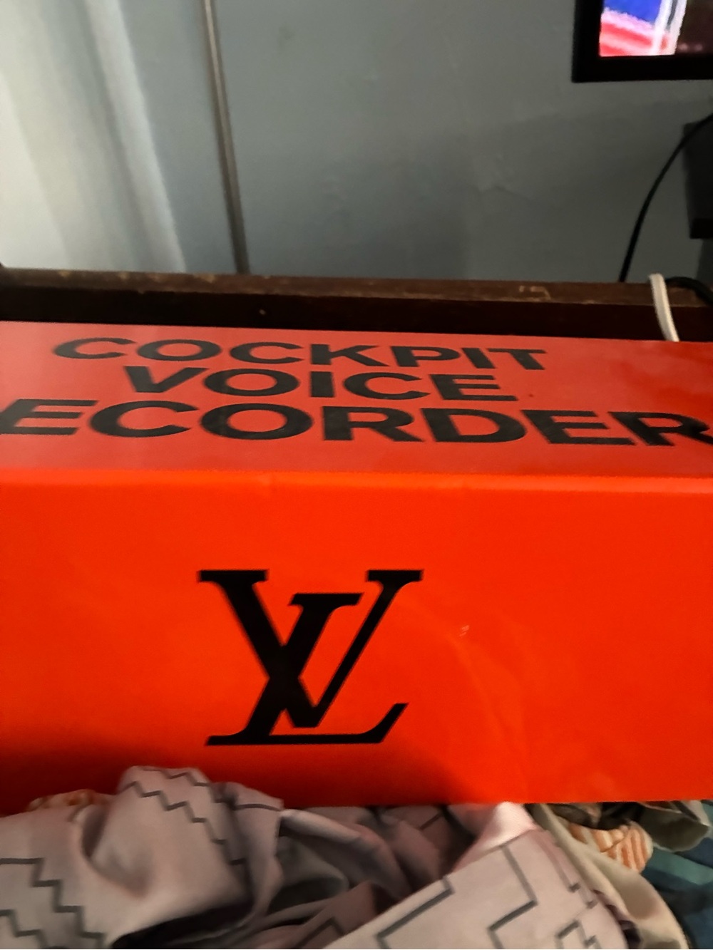 Louis Vuitton Bright Orange LV Cockpit Voice Recorder Collector Item